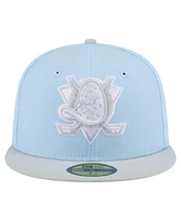 New Era Men's Light Blue/Gray Anaheim Ducks Color Pack Two-Tone 59FIFTY Fitted Hat