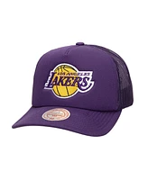 Mitchell & Ness Men's Purple Los Angeles Lakers Core Evergreen Otc Trucker Adjustable Hat