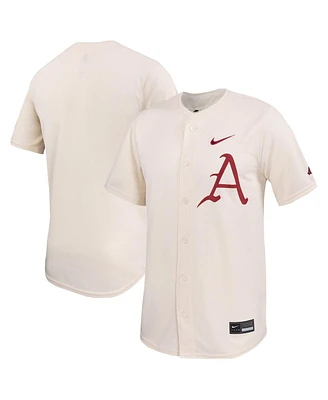 Nike Men's Natural Arkansas Razorbacks Limited Baseball Jersey