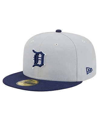 New Era Men's Gray/Navy Detroit Tigers Colorpack Two-Tone 59FIFTY Fitted Hat