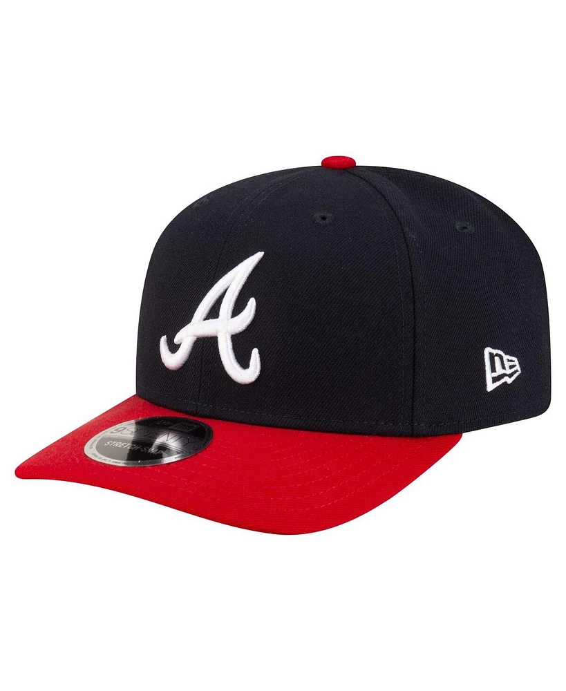 New Era Men's Navy Atlanta Braves Player Replica 9SEVENTY Adjustable Hat