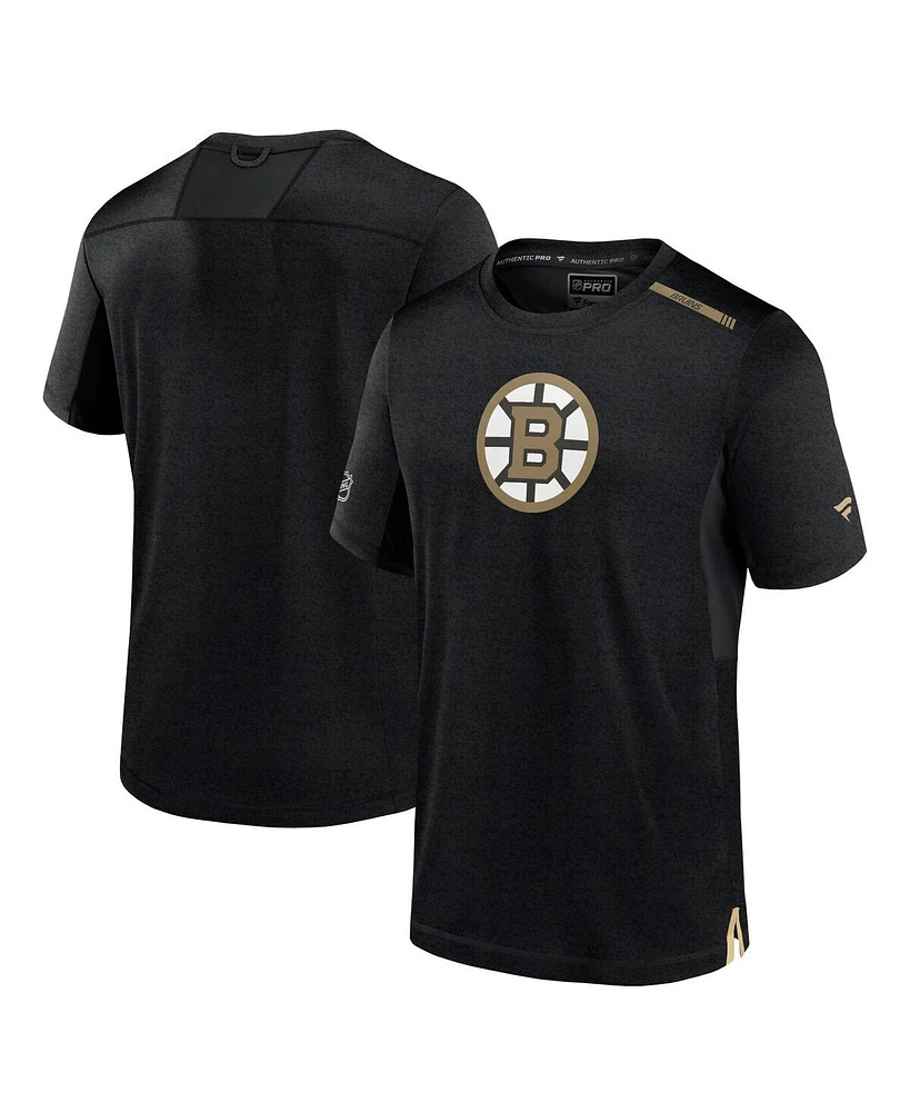 Fanatics Men's Black Boston Bruins Authentic Pro Performance T-Shirt
