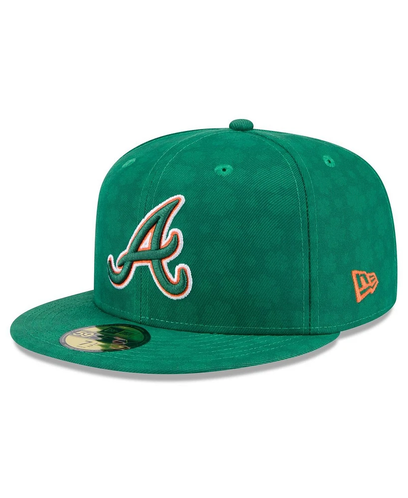 New Era Men's Kelly Green Atlanta Braves St. Patrick's Day 59FIFTY Fitted Hat