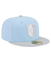 New Era Men's Light Blue/Gray Vegas Golden Knights Color Pack Two-Tone 59FIFTY Fitted Hat