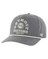 '47 Brand Men's Charcoal Detroit Pistons Canyon Ranchero Hitch Adjustable Hat