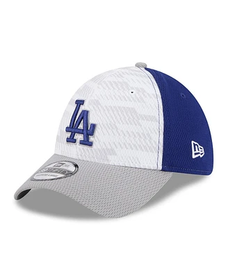 New Era Men's Royal/Gray Los Angeles Dodgers 2025 Mlb Clubhouse 39THIRTY Flex Hat