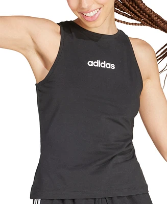 adidas Women's Essentials Linear Slim-Fit Tank Top