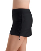 Shapesolver Sport By Mimi Flamingo Women's Shirred Adjustable Swim Skort