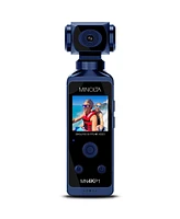 Minolta MN4KP1 4K Ultra Hd Wi-Fi Enabled Pocket Camcorder, Blue