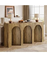 Tribesigns 63-Inch Long Sofa Console Table, Farmhouse Narrow Entryway Table for Hallway, Foyer, Entrance, Living Room