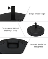 22 inches Patio Umbrella Base Hdpe Round Umbrella Base Round Outdoor Umbrella Stand