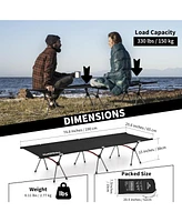 Naturehike ArmyWild Camping Cot with Leg Extenders, Ultralight Folding Backpacking Cot, Supports 330lbs, Portable Camping Bed for Camping Hiking Trave