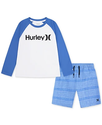 Hurley Toddler Boys Shoreline Swim Top & Shorts, 2 Piece Set