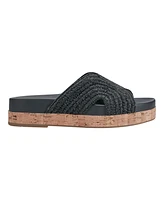 Marc Fisher Women's Erim Woven Slip-On Flatform Sandals
