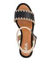 Mia Women's Becky Round Toe Wedge Sandals