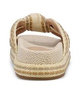 Mia Women's Giade Raffia Slip-On Sandals