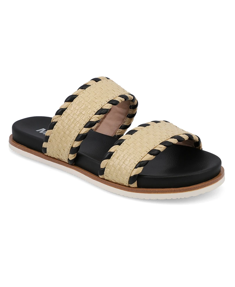 Mia Women's Vella Slide Round Toe Sandals