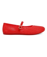 Mia Women's Gianne Jelly Mary-Jane Round Toe Flats