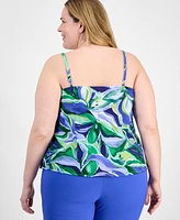Tahari Asl Plus Printed Camisole