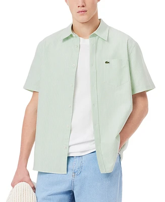Lacoste Men's Raye Short Sleeve Button-Front Shirt