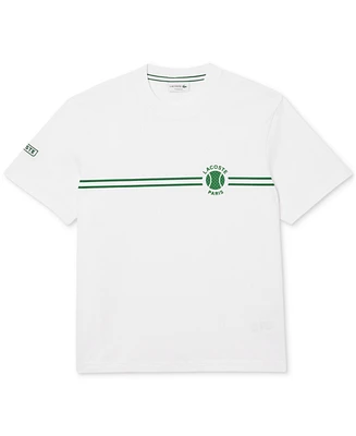 Lacoste Men's Heritage Short Sleeve Graphic Tennis T-Shirt - 001