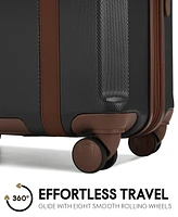 Elle Luxe Journey 3-Piece Expandable Retro Spinner Luggage Set