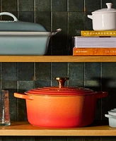 Le Creuset Signature 7.25-Qt. Flamme Doree Round Dutch Oven with Crucible Knob - 100th Anniversary Edition