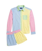 Polo Ralph Lauren Big Girls Striped Boxy Fun Shirt