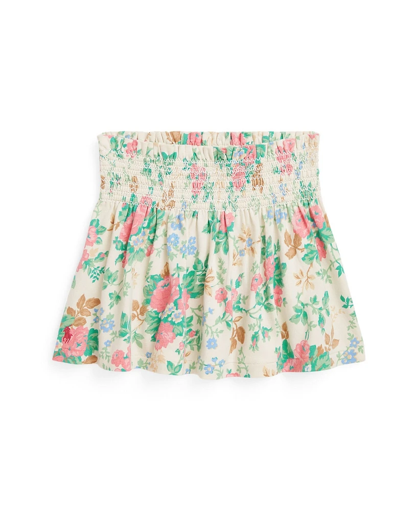 Polo Ralph Lauren Toddler and Little Girls Floral Jersey Skirt
