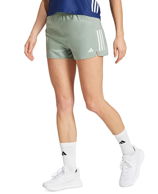 adidas Women's Own The Run Aeroready 3-Stripe Shorts
