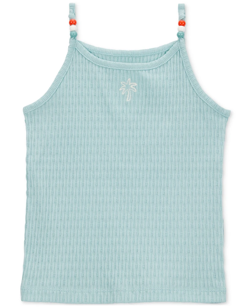 Carter's Toddler Girls Floral Ribbed Tank Top