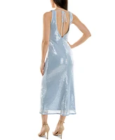 Junior's Sequin Plunge-Neck Midi Dress, Created for Macy's