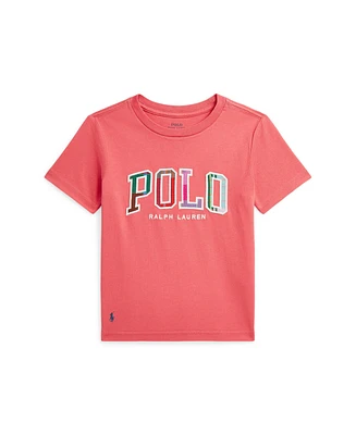 Polo Ralph Lauren Toddler and Little Boys Madras-Logo Jersey T-Shirt