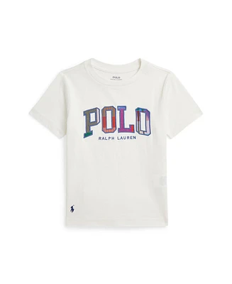 Polo Ralph Lauren Toddler and Little Boys Madras-Logo Jersey T-Shirt