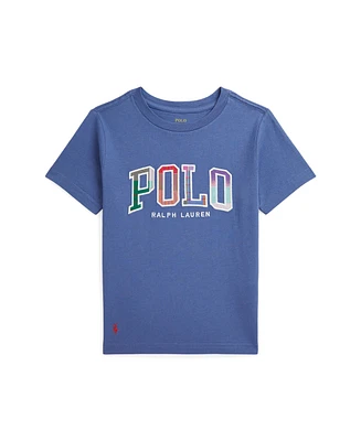 Polo Ralph Lauren Toddler and Little Boys Madras-Logo Jersey T-Shirt