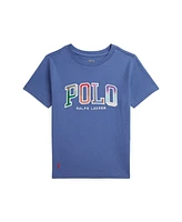 Polo Ralph Lauren Toddler and Little Boys Madras-Logo Jersey T-Shirt