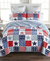 Donna Sharp Stars and Stripes Americana -Pc. Quilt Set