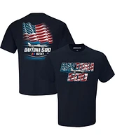 Checkered Flag Sports Men's Navy Daytona International Speedway 2025 500 American T-Shirt