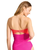 Tommy Bahama Women's Colorblocked Convertible Bandini Top