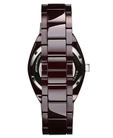 Mvmt Men's Odyssey Ii Dark Red Ceramic Bracelet Watch, 40mm