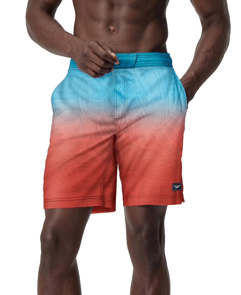 Speedo Men's Island Flow Bondi Basin Ombre Drawstring 9" Boardshorts