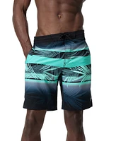 Speedo Men's Bondi Basin Palm Print Drawstring 9" Boardshorts