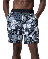 Speedo Men's Bondi Basin Comfort Stretch Printed 9" Boardshorts