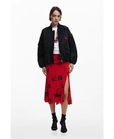 Desigual Women's Collage skirt with turned waist