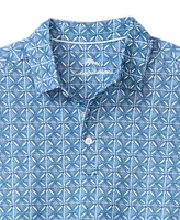 Tommy Bahama Men's Ocean Mosaic Printed Short Sleeve Polo Shirt