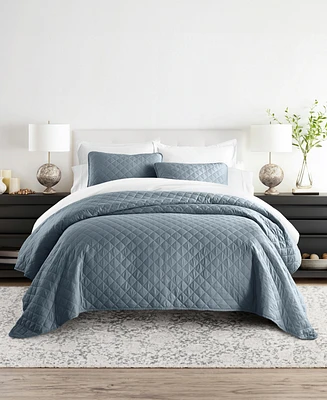 ienjoy Home Diamond Stitch 3-Pc. Quilt Set, King/California King