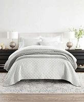 Ienjoy Home Summer Stripes Reversible Quilt Sets