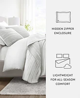 ienjoy Home Horizon Lines Reversible -Pc. Quilt Set