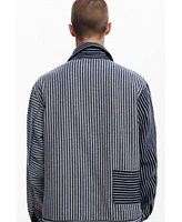 Desigual Men's Structured striped jacket