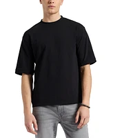 Buffalo David Bitton Men's Kinsley Solid Crew Neck Relaxed T-Shirt